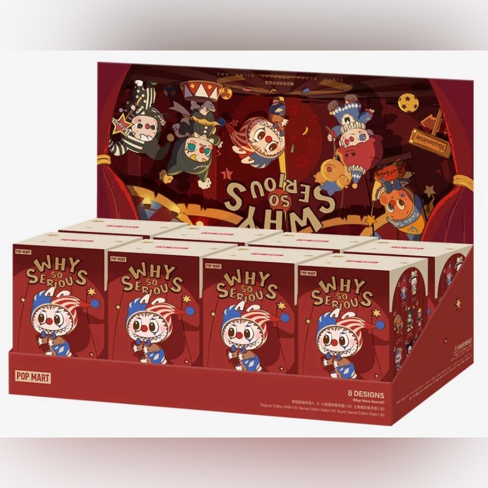 Pop Mart 'Why So Serious' Labubu Plush Blind Box